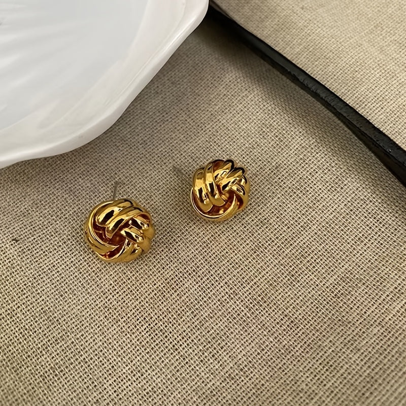 Elegant Knotted Twist Earrings Jewelry