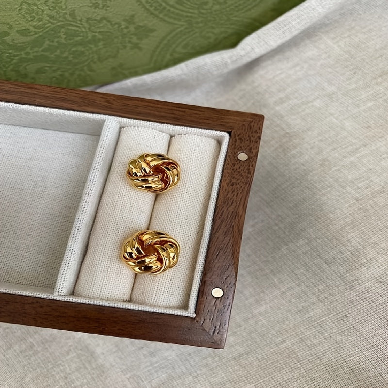 Elegant Knotted Twist Earrings Jewelry