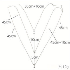 Hanging Neck Metal Diamond Body Chain