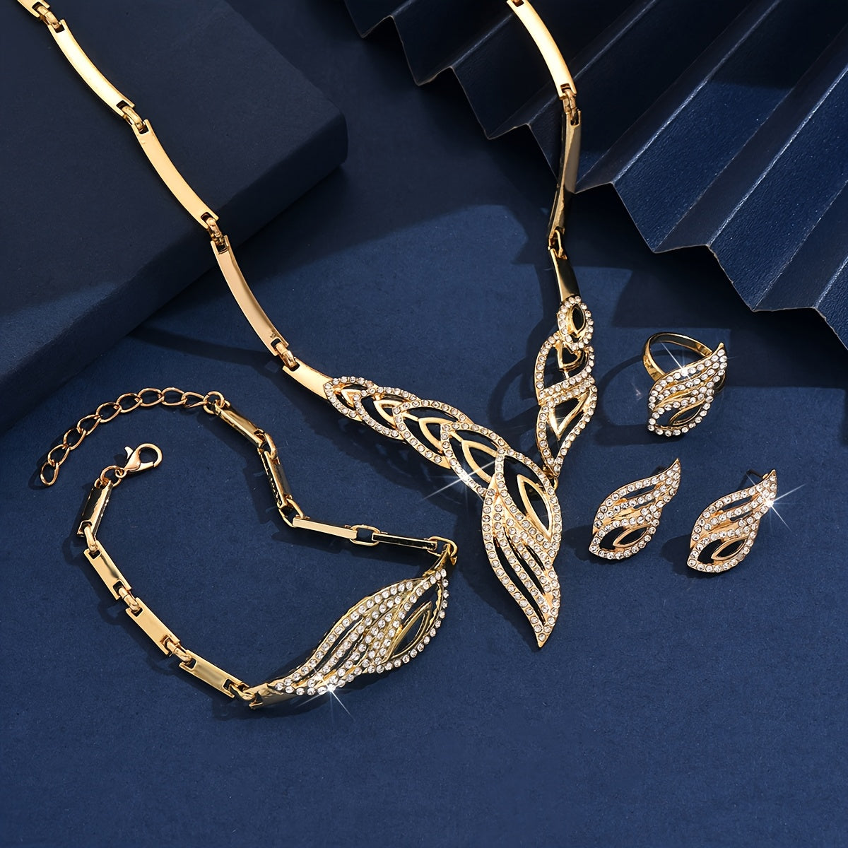 4pcs Vintage Bohemian Style Jewelry Set