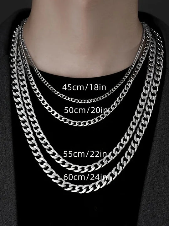 Stainless Steel Cuban Link Necklace