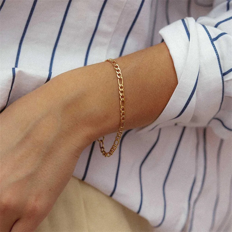 Gold Figaro Ankle Bracelet