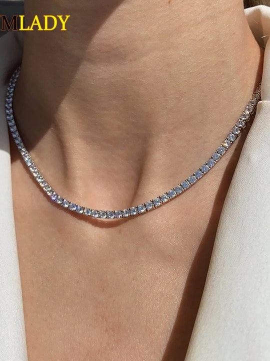 CZ Tennis Chain Necklace