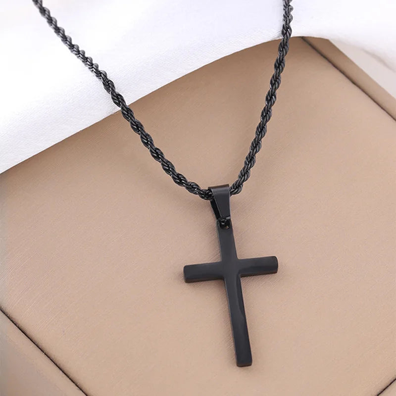 Gold Cross Pendant Necklace