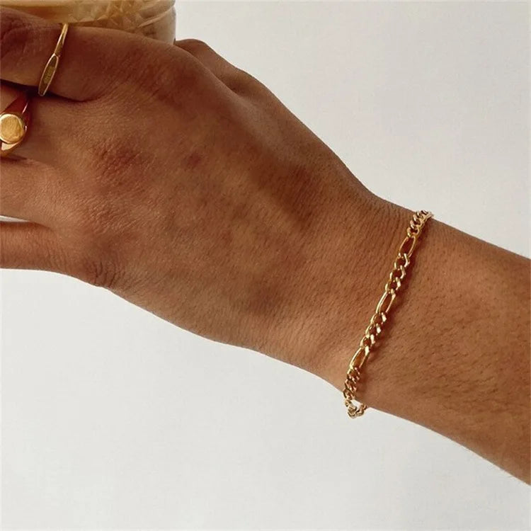 Gold Figaro Ankle Bracelet