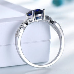 Fashionable Blue Stone Ring