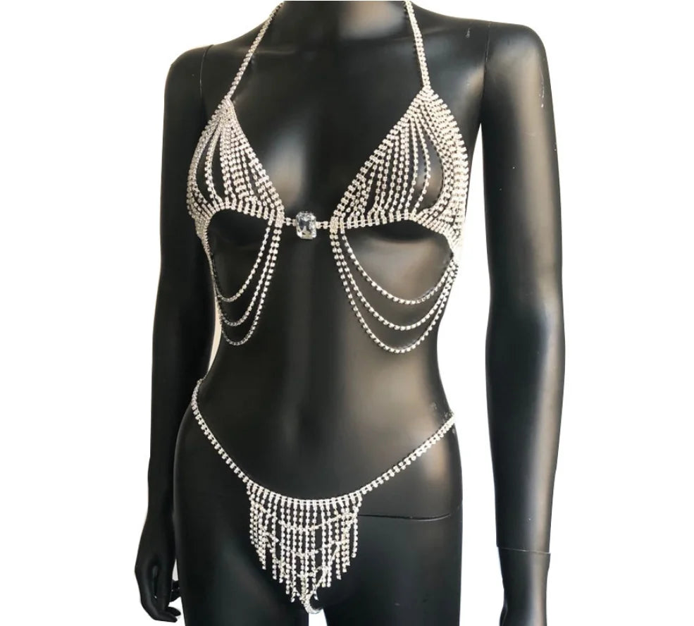 Luxury Diamond Crystal Bikini Body Chain