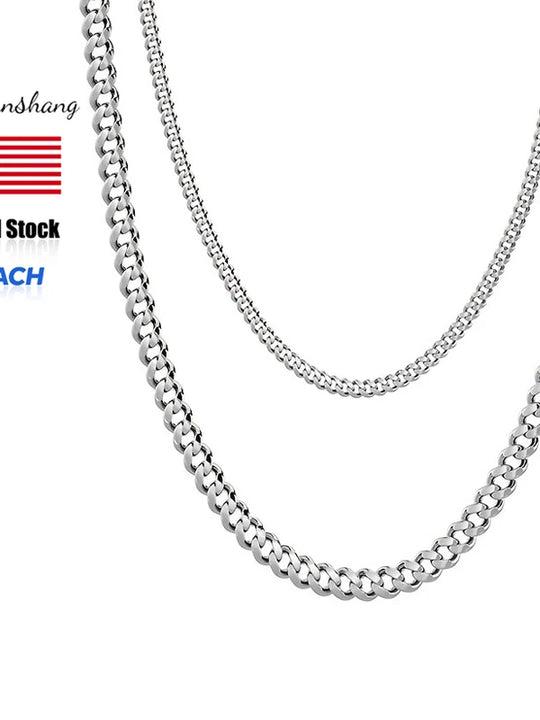 Stainless Steel Cuban Link Necklace