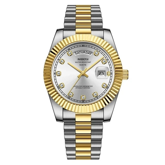 Diamond Gold Sports Watch