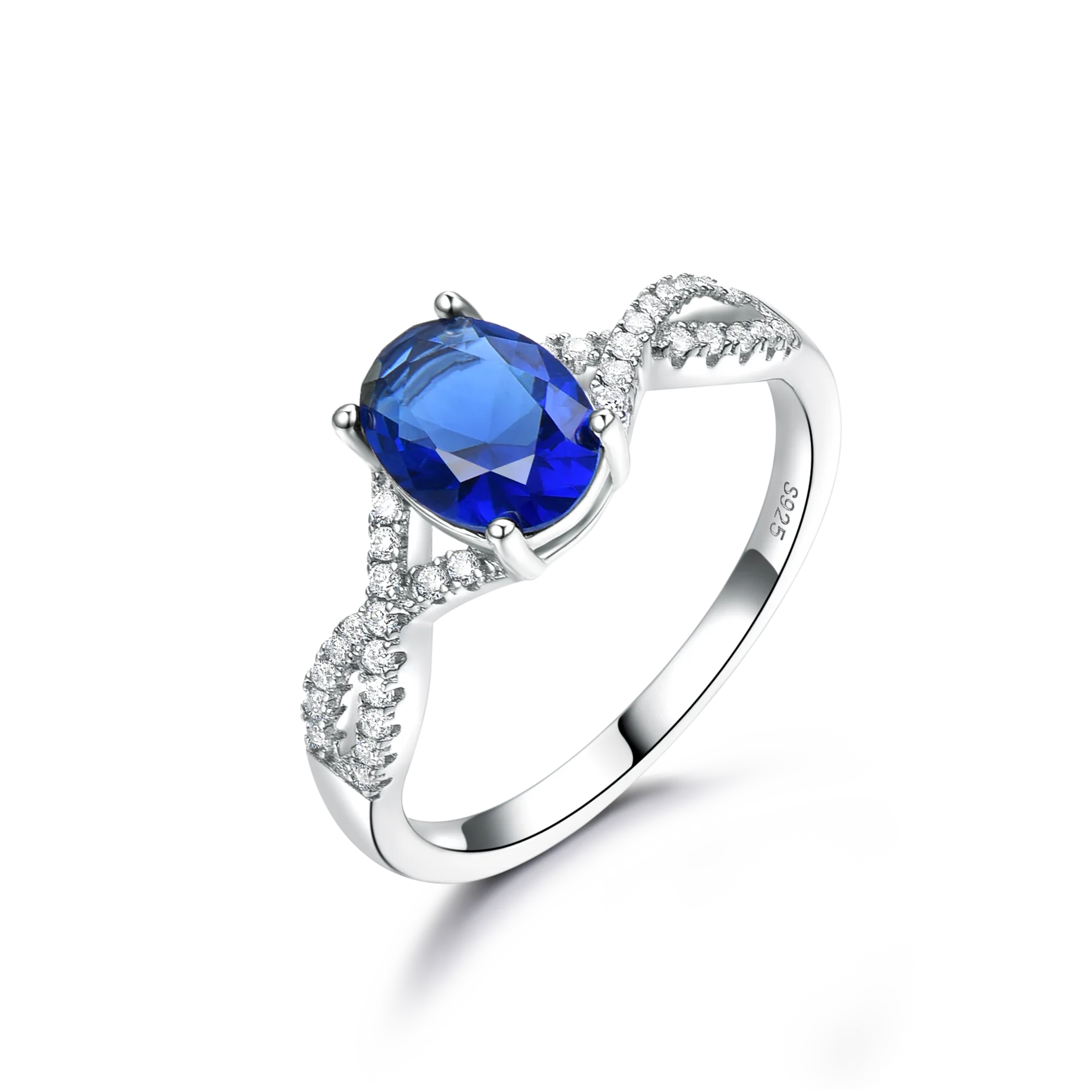 Fashionable Blue Stone Ring