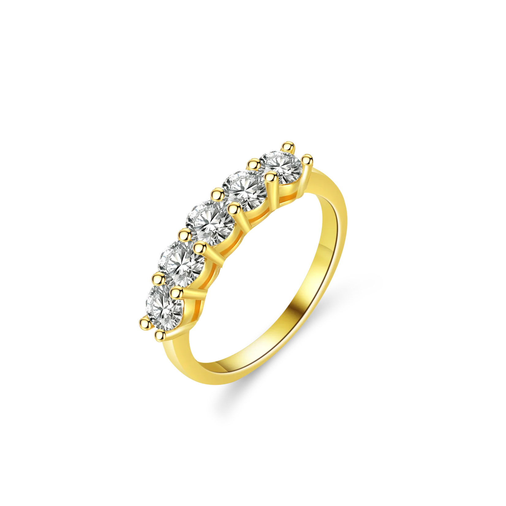 Moissanite Real Gold Jewelry Cata 18K Gold Plated