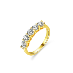 Moissanite Real Gold Jewelry Cata 18K Gold Plated