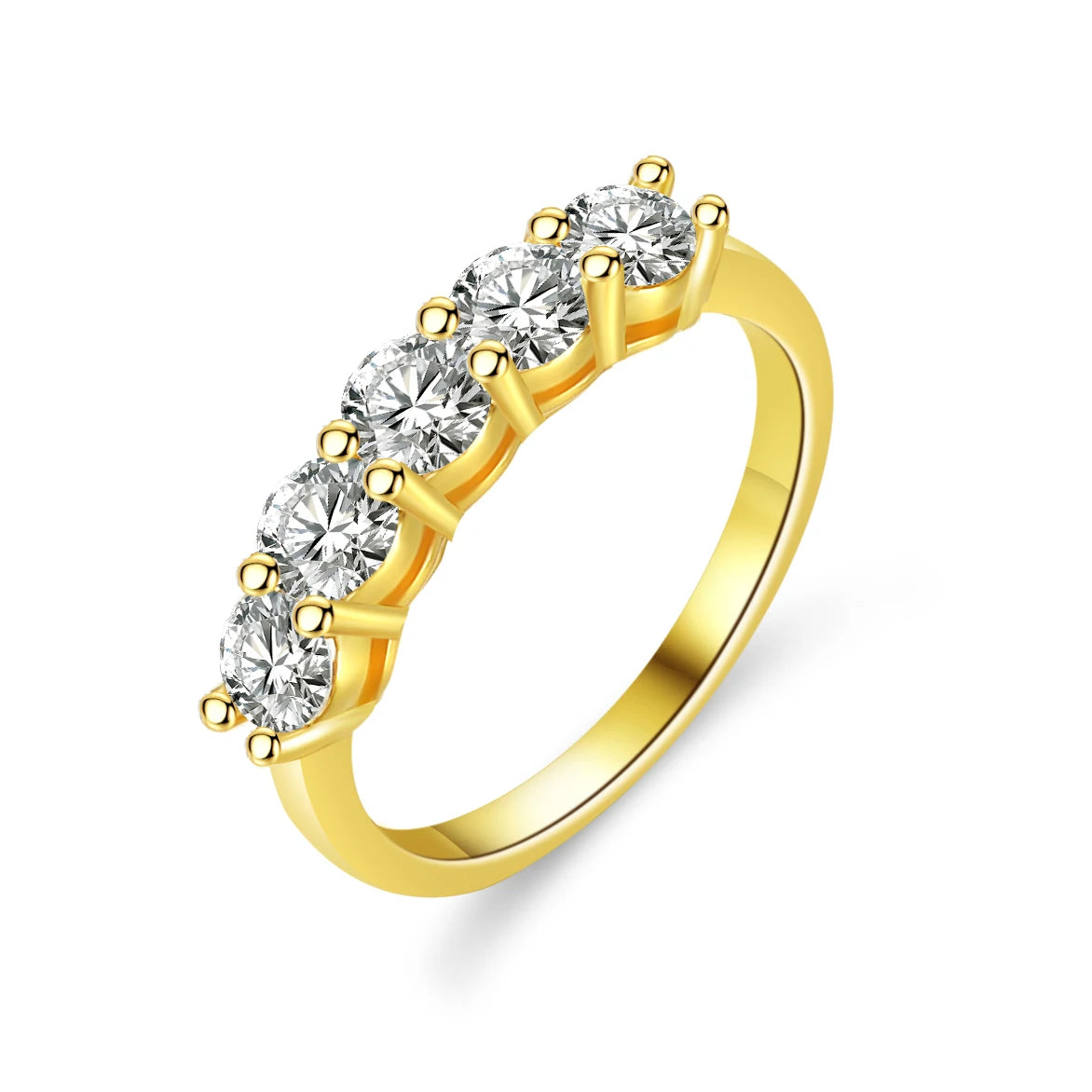 Moissanite Real Gold Jewelry Cata 18K Gold Plated