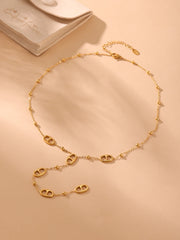 Gold Plated Long Chain Necklace