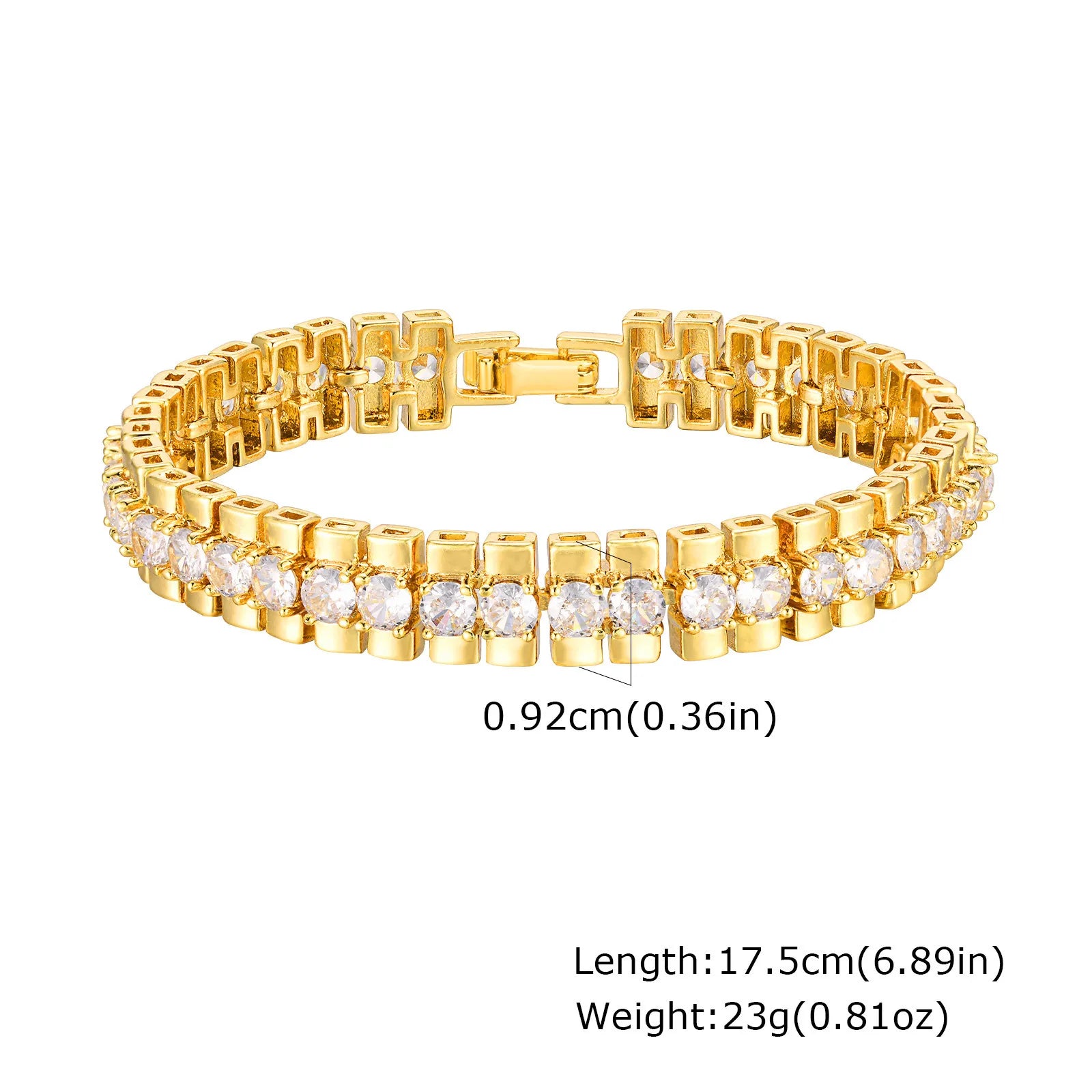 Gold Paperclip Chain Bracelet