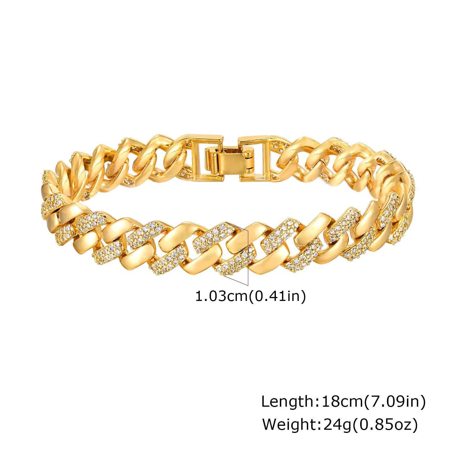 Gold Paperclip Chain Bracelet