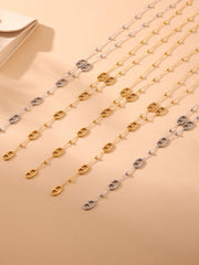 Gold Plated Long Chain Necklace