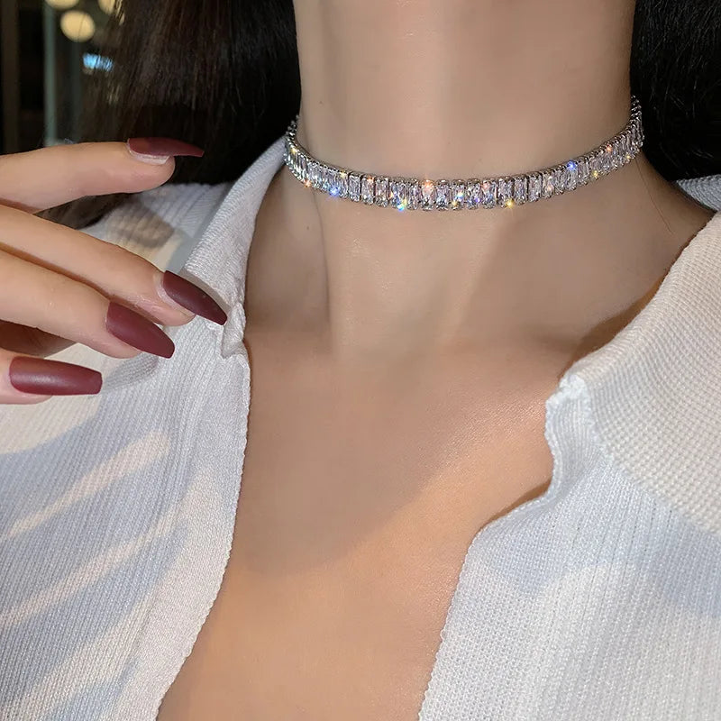 Shiny Zircon Necklace