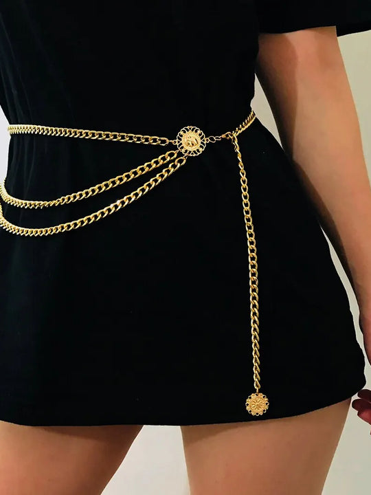 Boho Sexy Sunflower Queen Waist Belly Belt