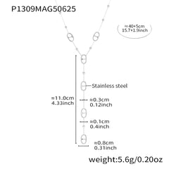 Gold Plated Long Chain Necklace