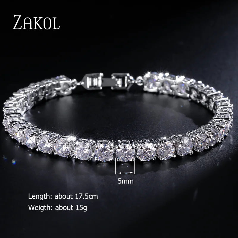 Water Drop CZ Tennis Bracelet