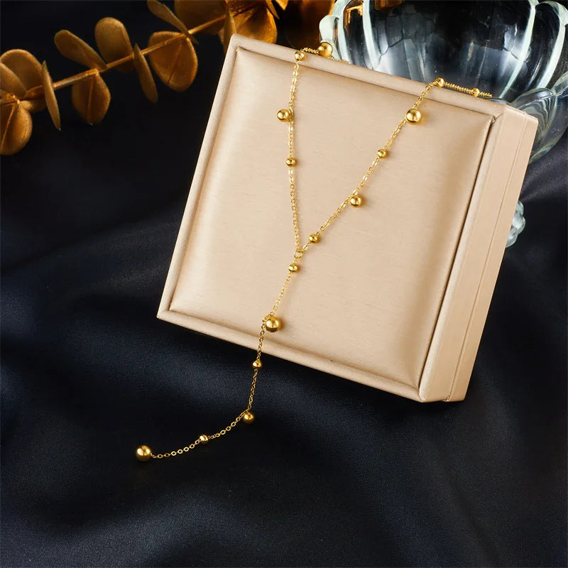 Gold Necklace with Pearl Pendant