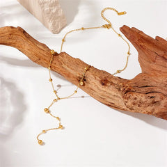 Gold Necklace with Pearl Pendant