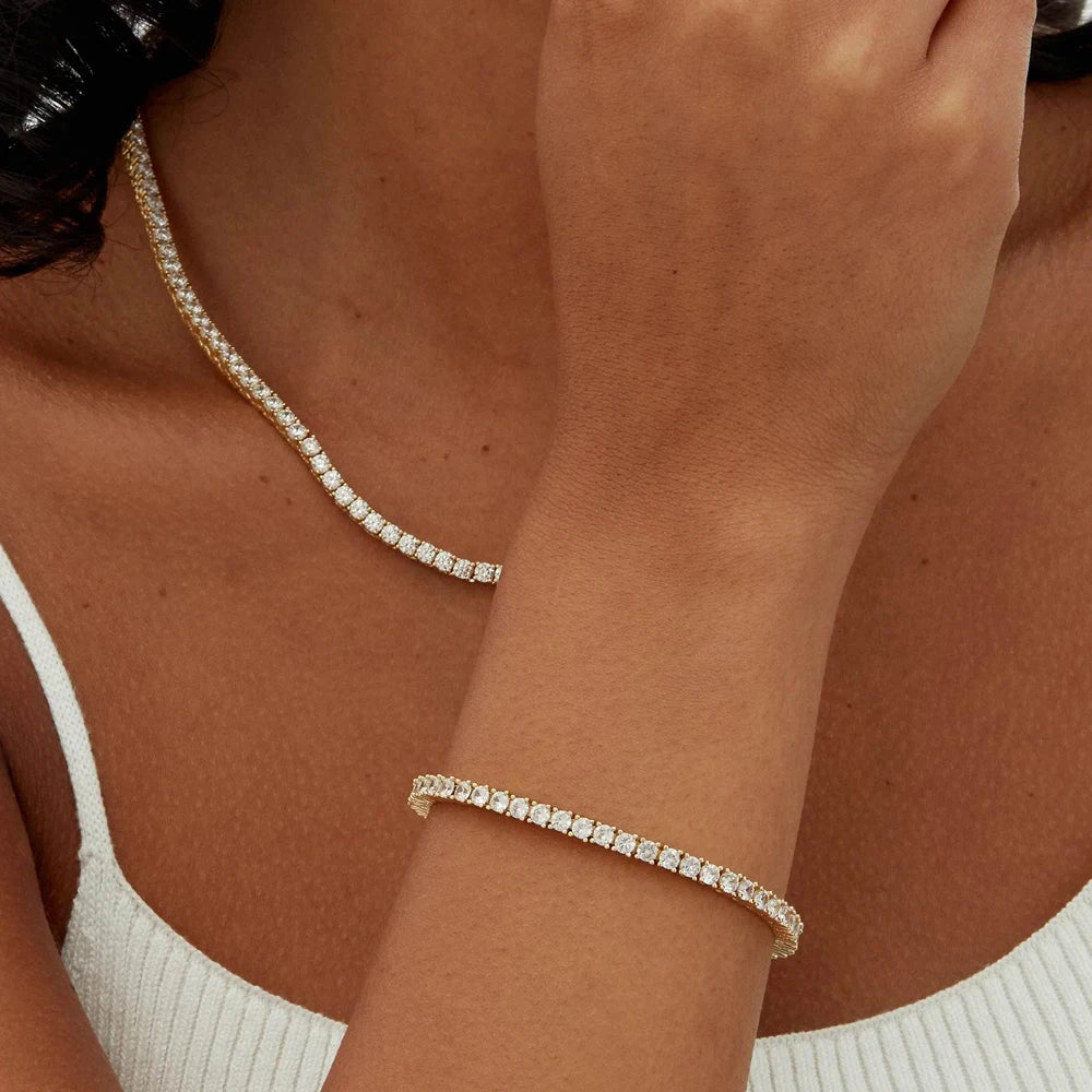 CZ Tennis Chain Necklace