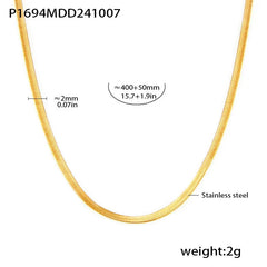 Stainless Steel Flower Pendant Necklace