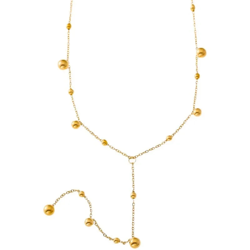 Gold Necklace with Pearl Pendant