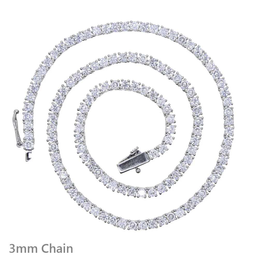 CZ Tennis Chain Necklace