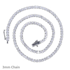 CZ Tennis Chain Necklace