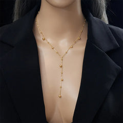 Gold Necklace with Pearl Pendant