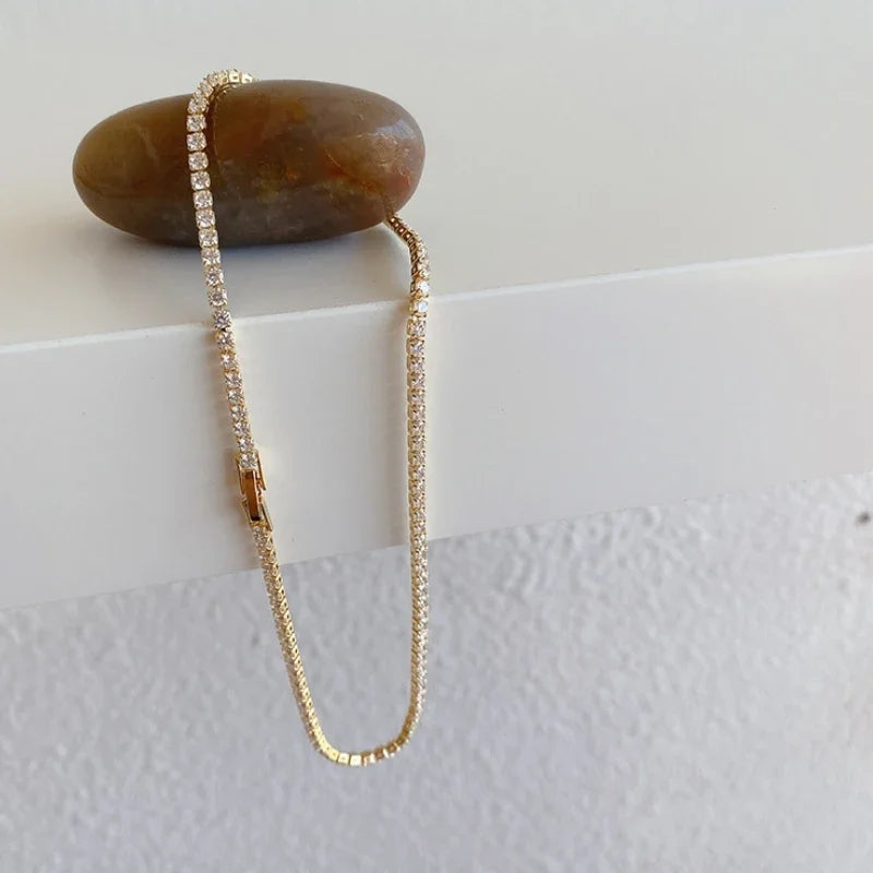 Crystal Tennis Chain Necklace