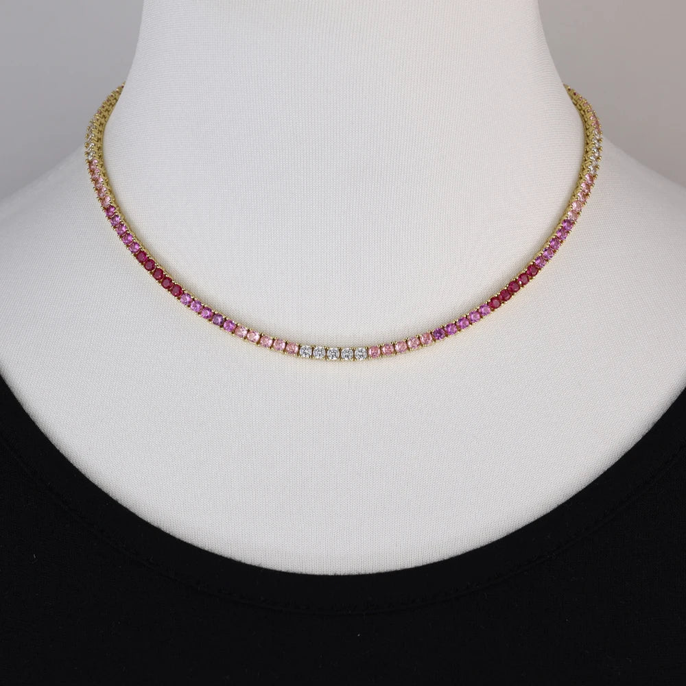 CZ Tennis Chain Necklace