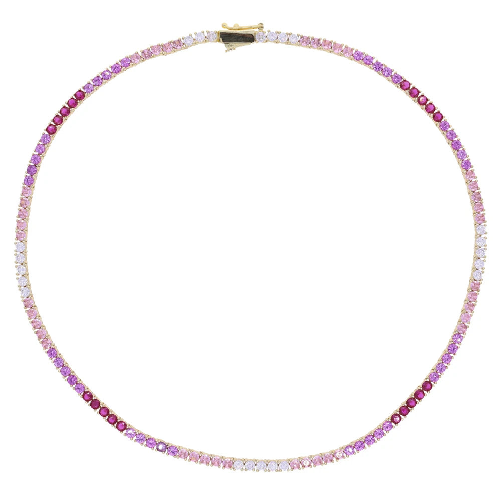 CZ Tennis Chain Necklace