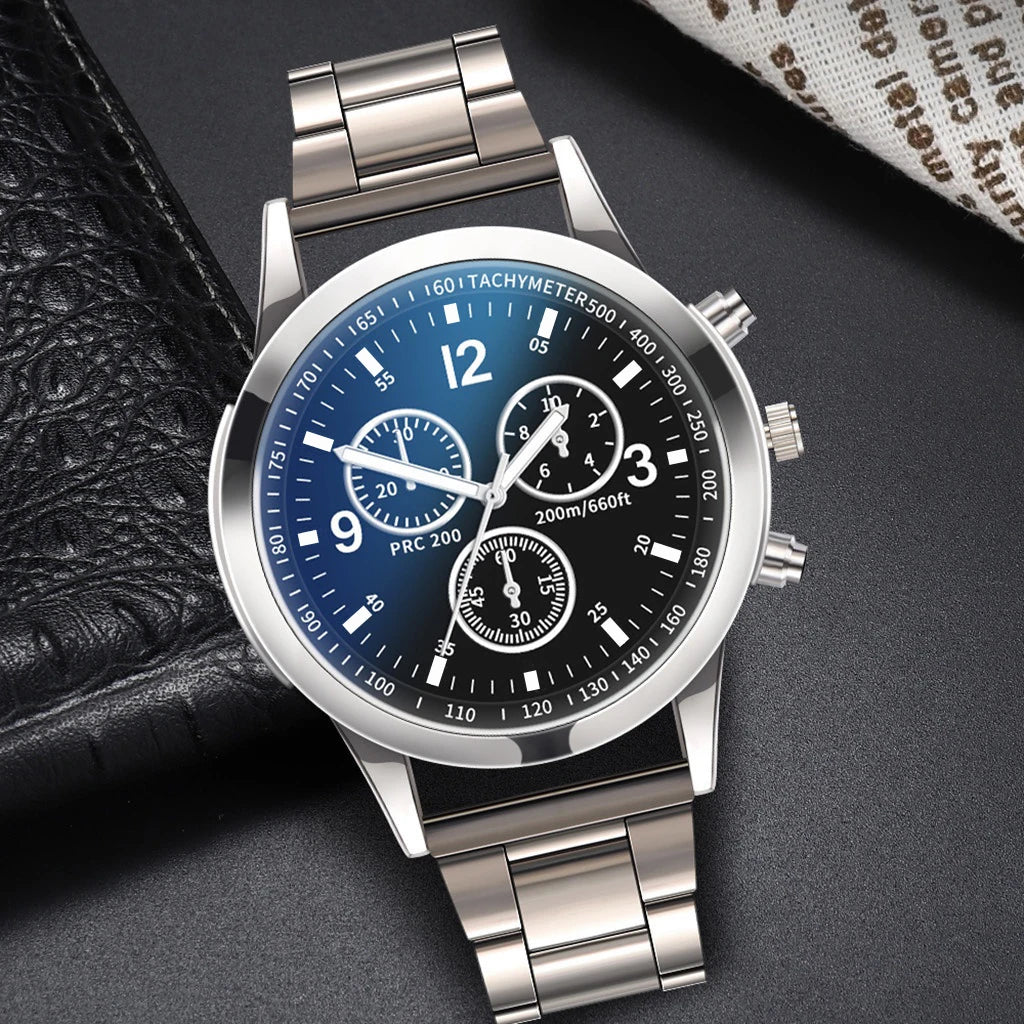 Men's Business Steel Band Quartz Watch