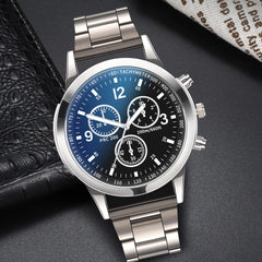 Men's Business Steel Band Quartz Watch