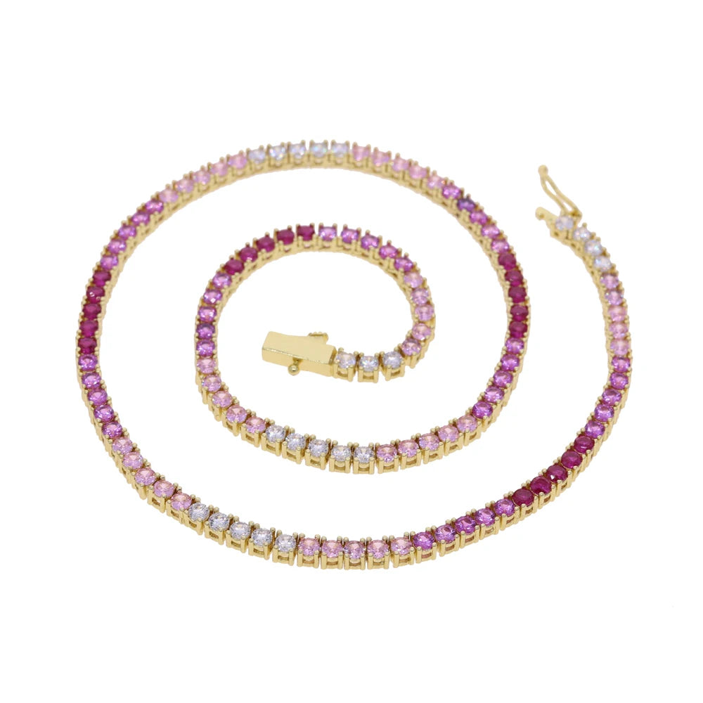 CZ Tennis Chain Necklace