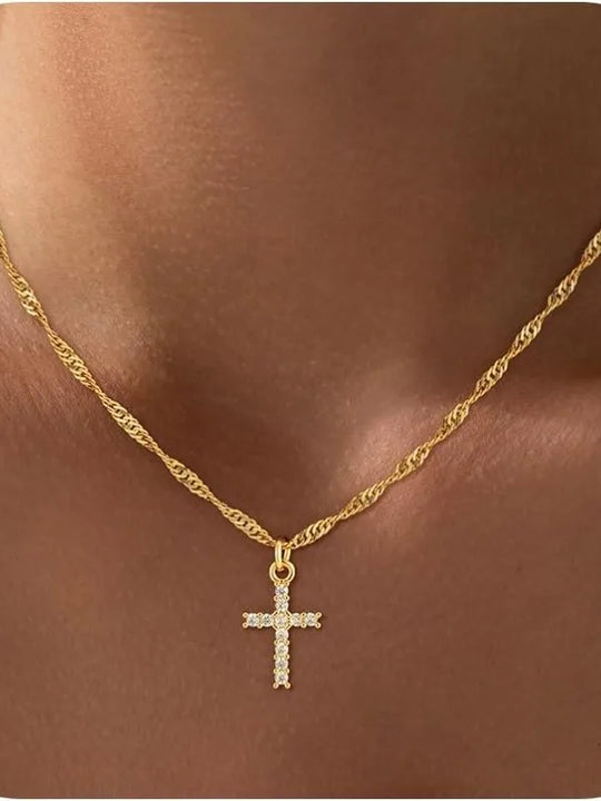 Elegant Gold Cross Jewelry