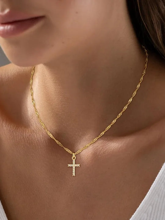 Elegant Gold Cross Jewelry