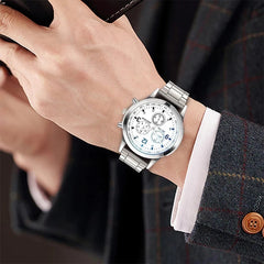 Men's Business Steel Band Quartz Watch
