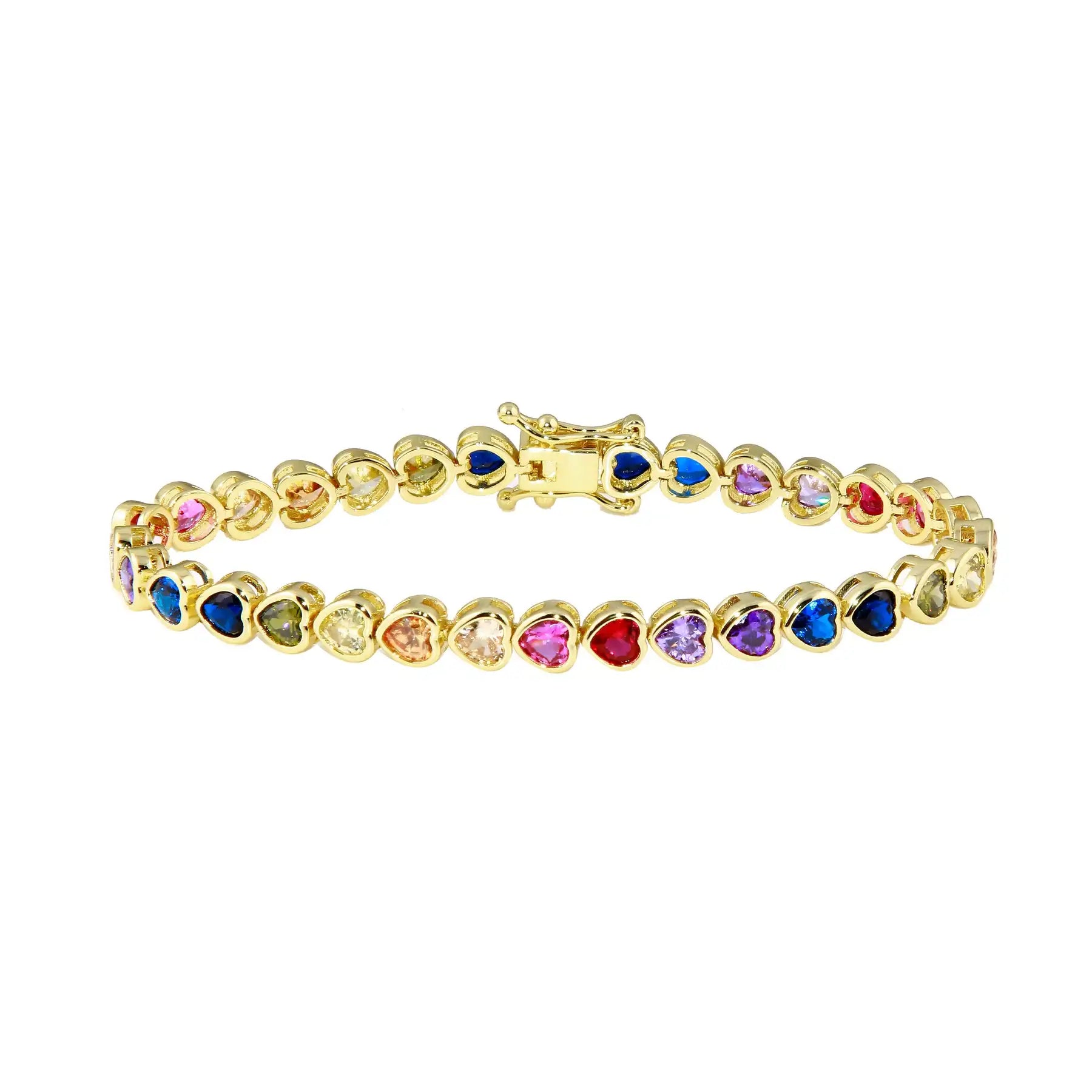 Geometric CZ Tennis Bracelet