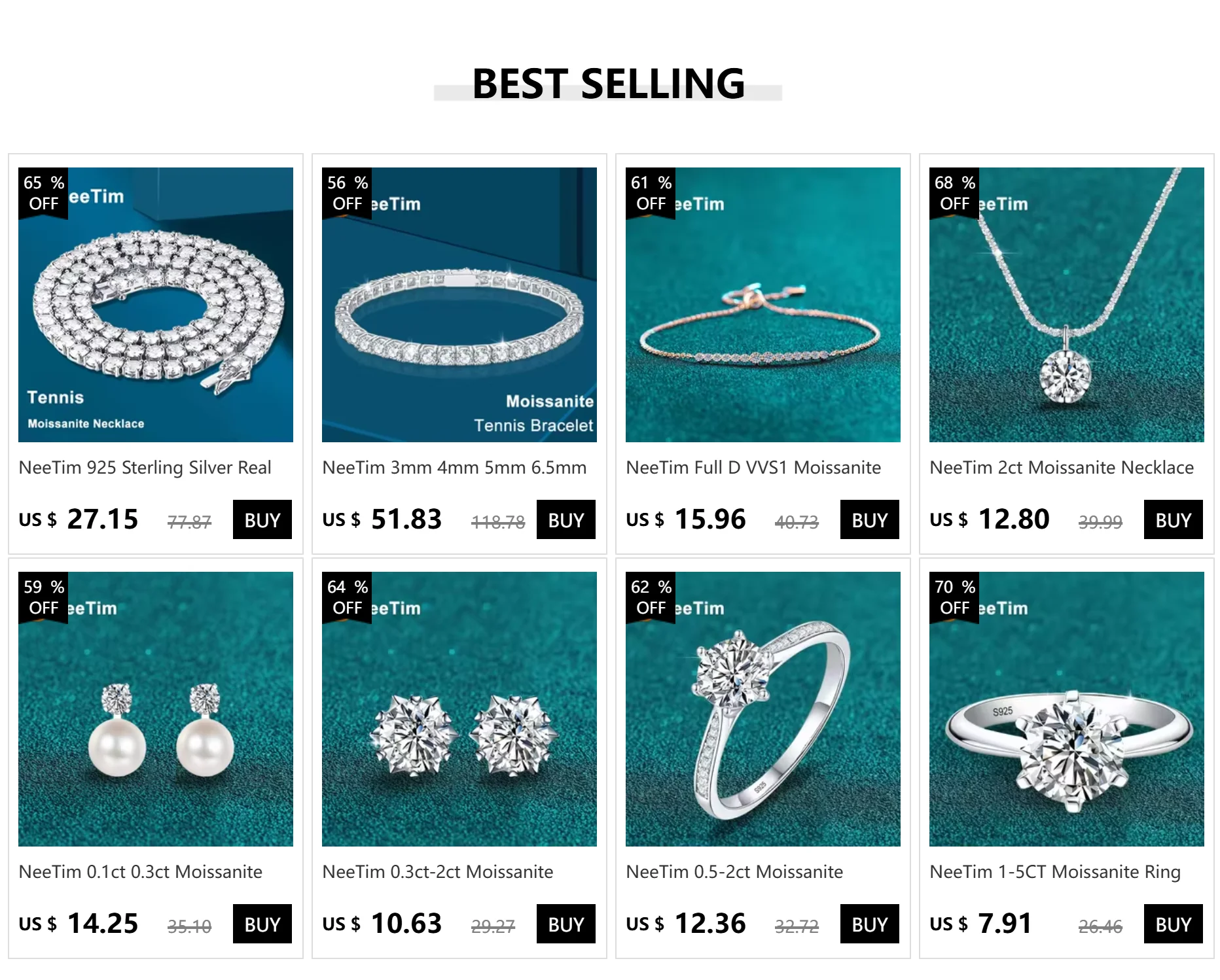 Moissanite Stud Earrings