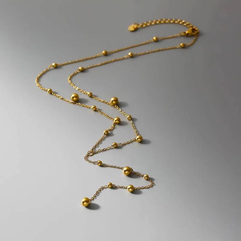 Gold Necklace with Pearl Pendant