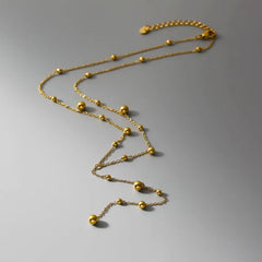 Gold Necklace with Pearl Pendant