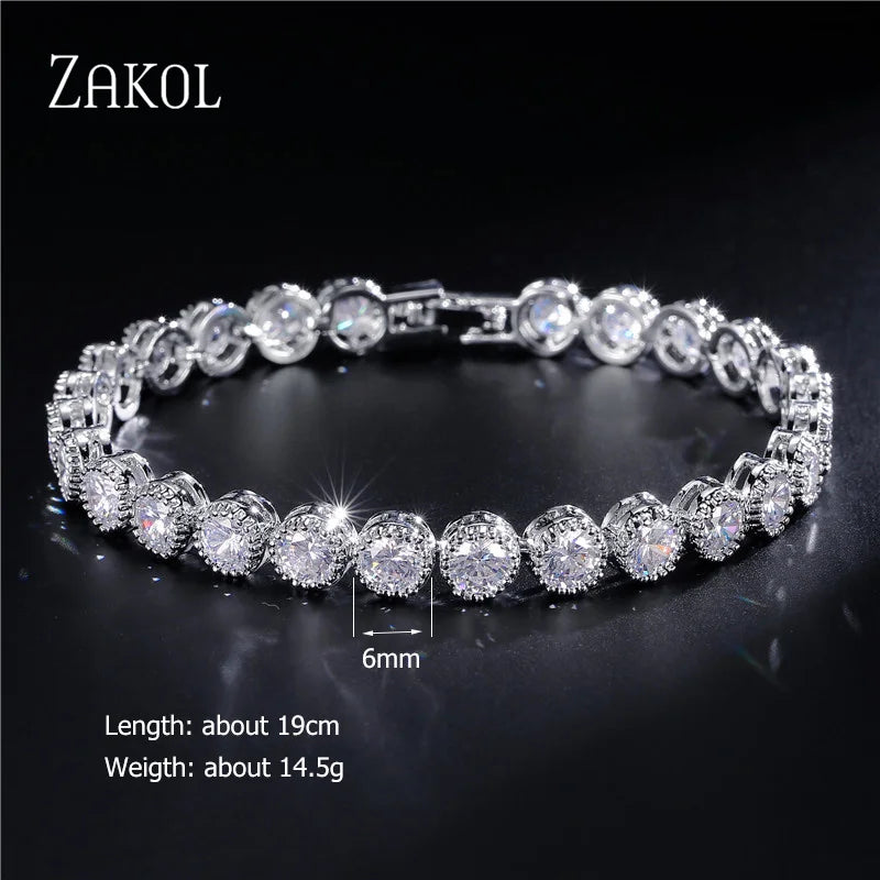 Water Drop CZ Tennis Bracelet