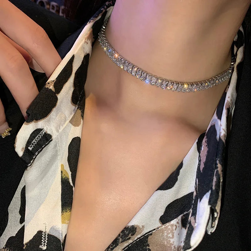 Shiny Zircon Necklace