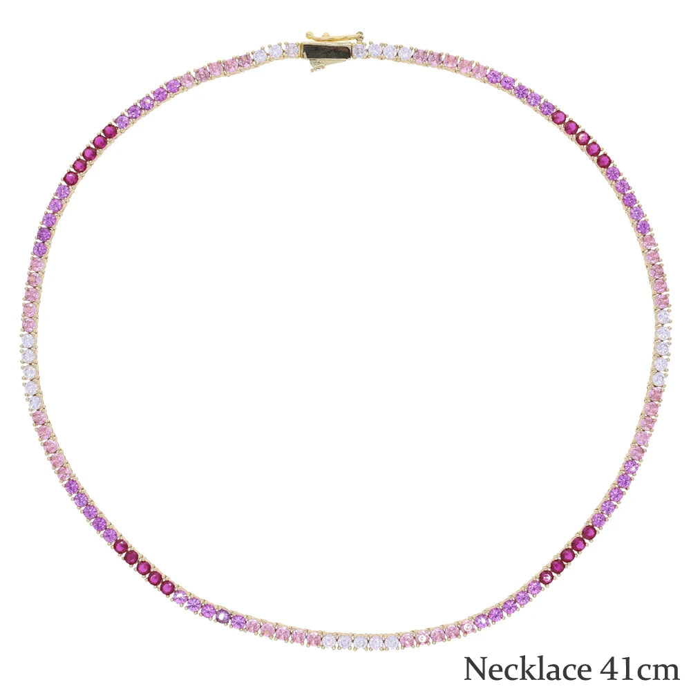 CZ Tennis Chain Necklace