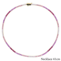 CZ Tennis Chain Necklace